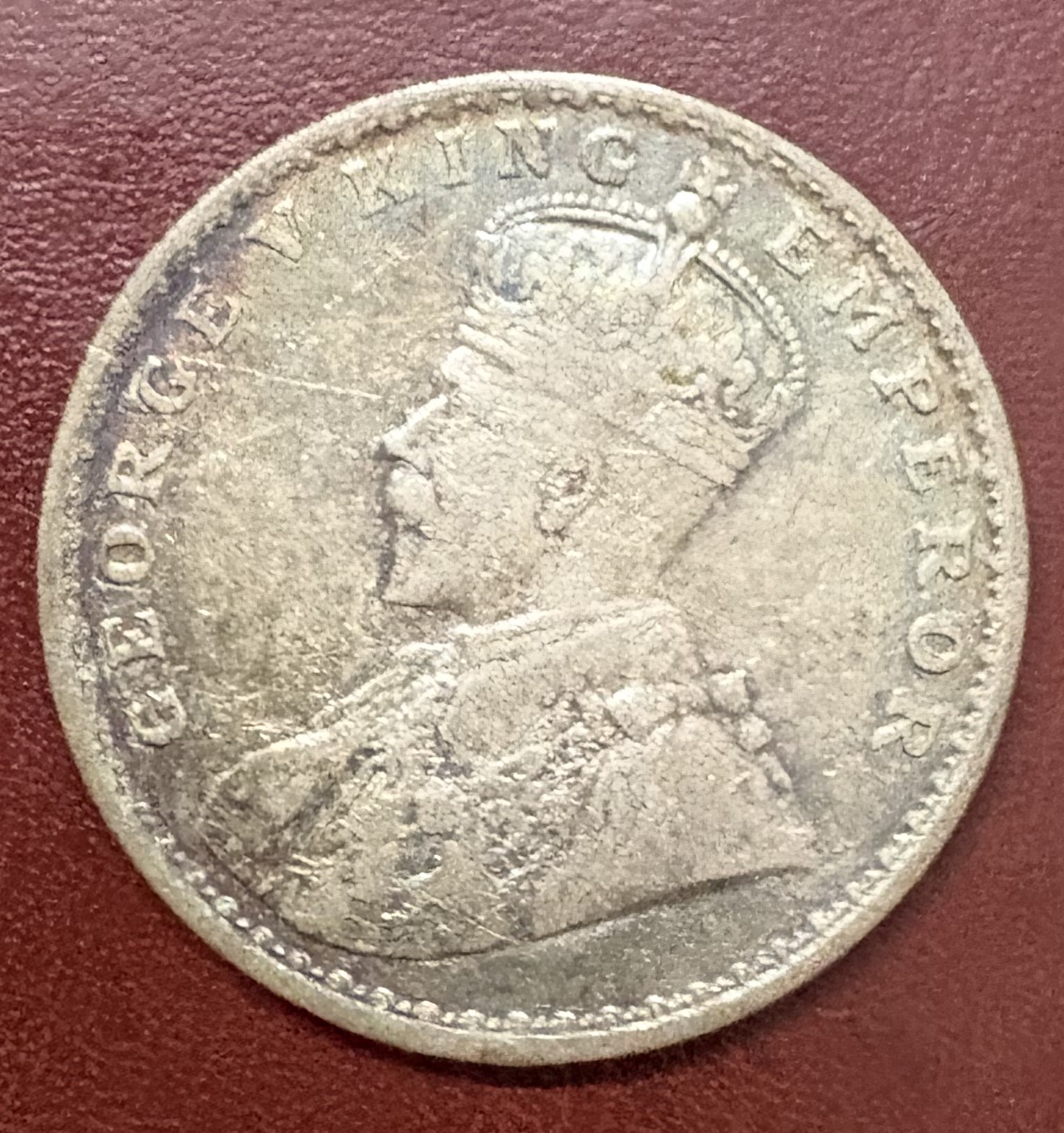 Front of King George V (One Rupees)