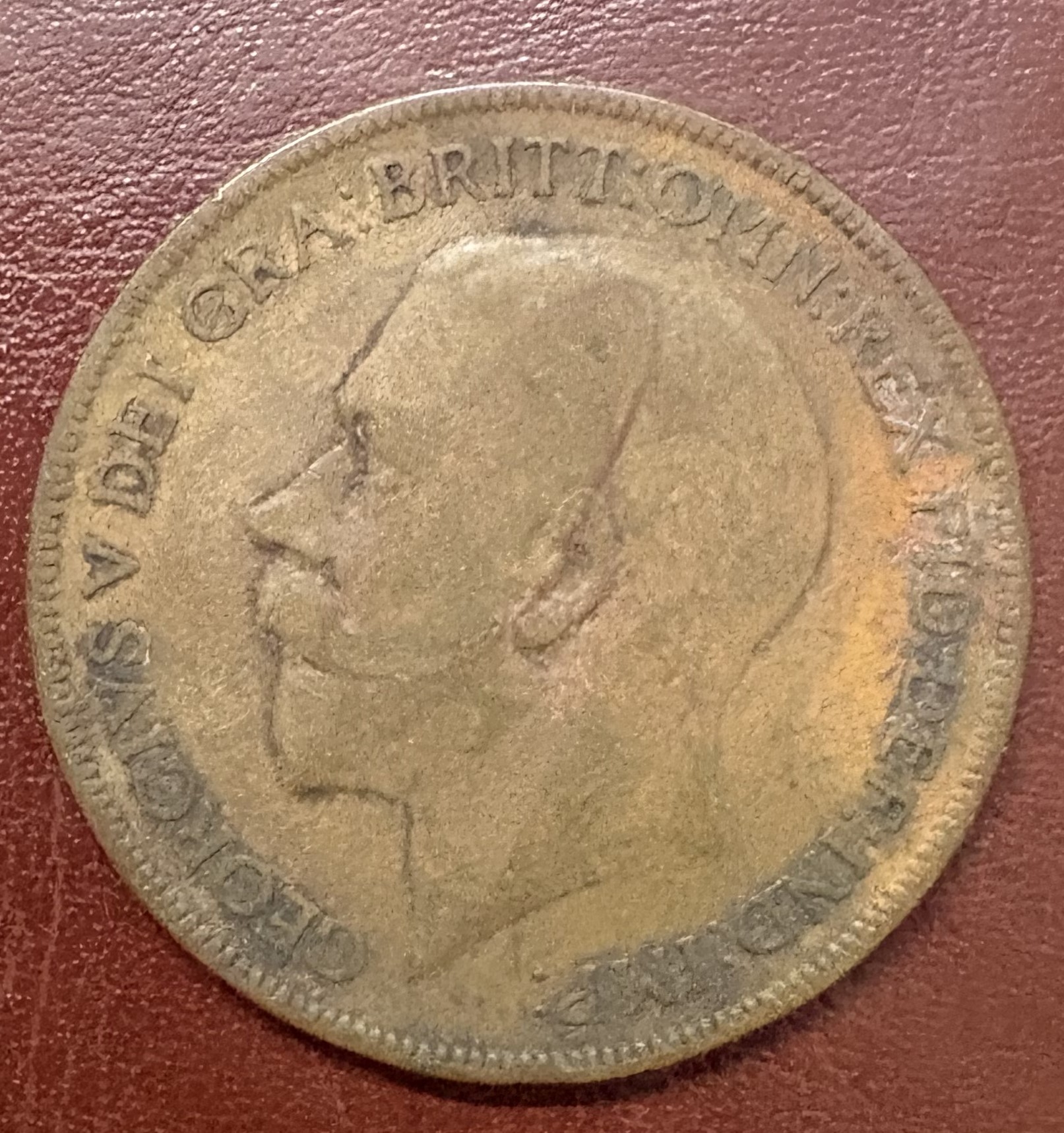 Front of King George V (One Penny )