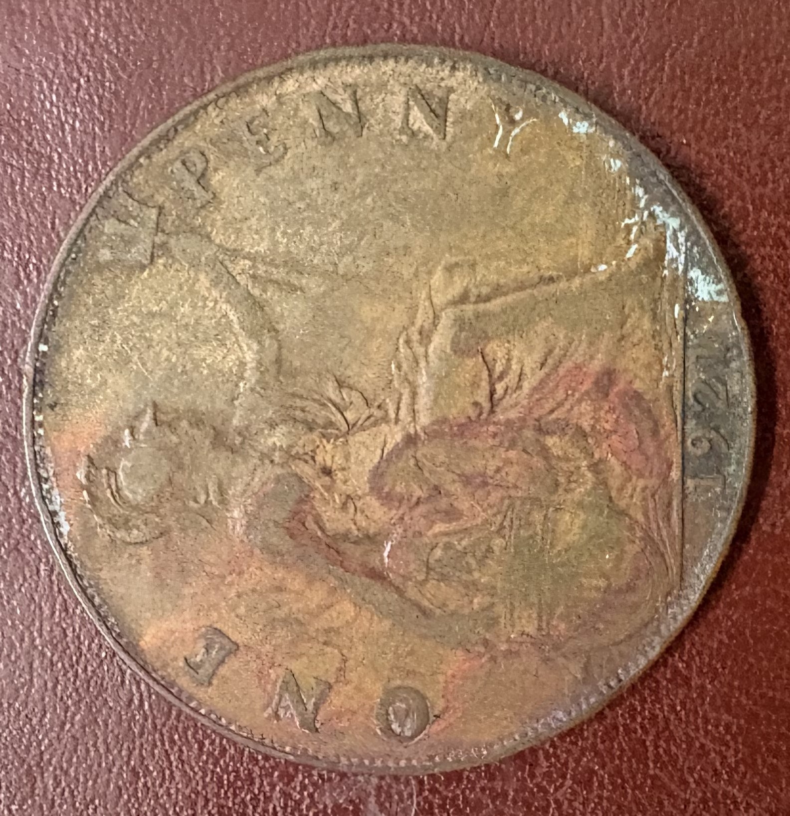 Back of King George V (One Penny )
