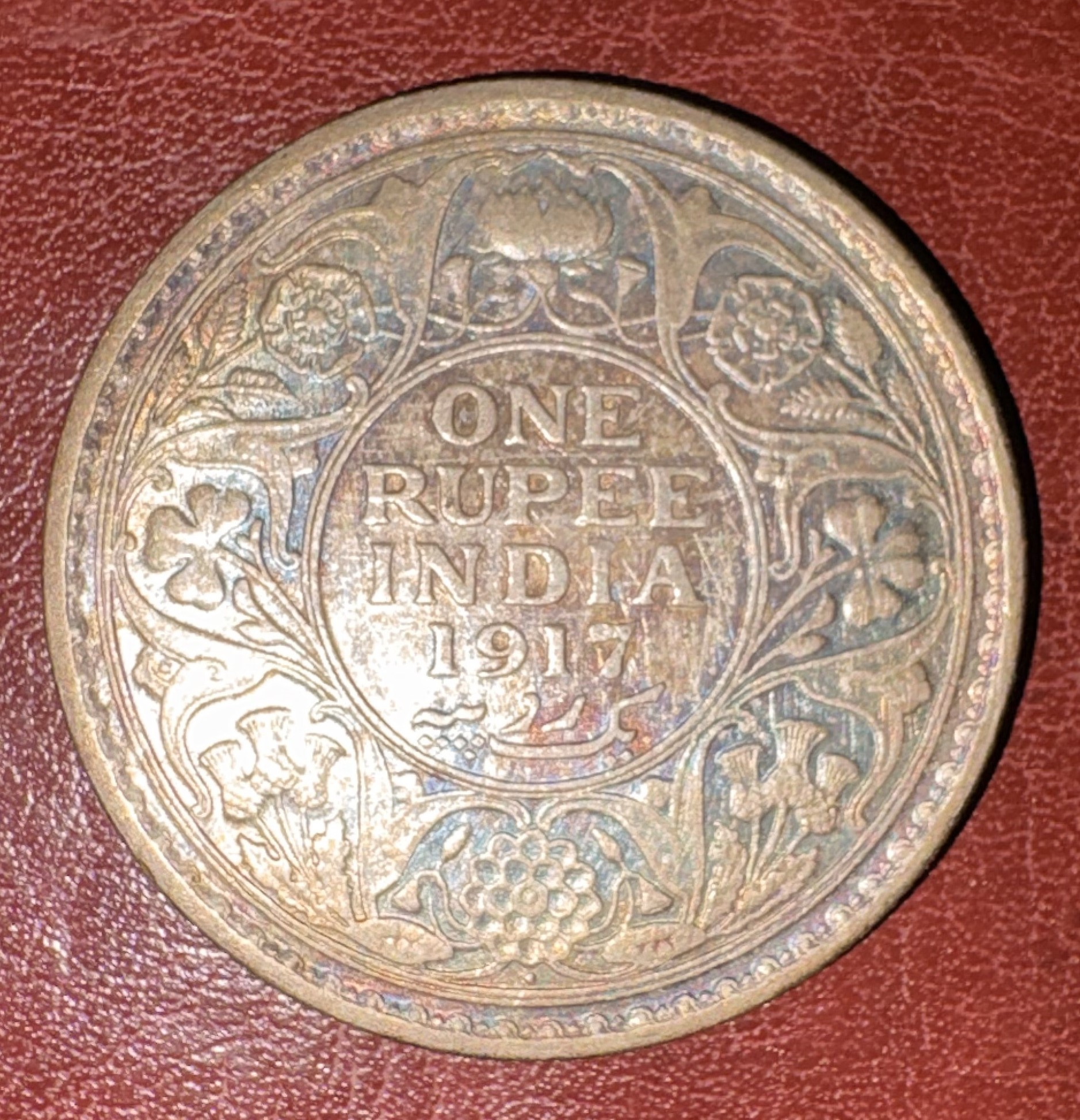 Back of King George V (One Rupees)